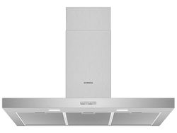 Siemens Campana extractora de pared LC94BBC50 iQ100, 90 cm, filtro de grasa de metal, iluminación LED, acero inoxidable