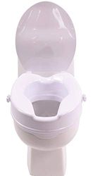 Antar AT51201 Raised Toilet Seat with Lid 1.40 kg, 10 cm Size