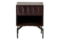 Mesa Centrum Madera Mango Bruin Fluweel 110 x 70 x 40 cm
