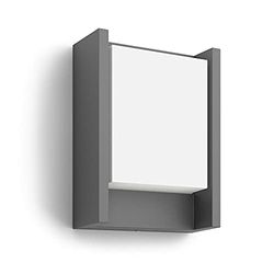 Philips myGarden Arbour Aplique sem sensor com 1 lâmpada, iluminação exterior, LED, 6 W, alumínio, luz branca quente, IP44, cor antracite