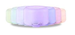TEMPO DI SALDI Aroma-diffuser 500 ml met ledverlichting 7 kleuren en timer luchtbevochtiger