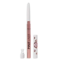 Revolution Beauty Pout Bomb Plumping Lip Liner, długotrwała konturówka do ust z kwasem hialuronowym i witaminą E, jasny mauve
