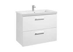 Roca,Prisma,Unik (mueble base con dos cajones y lavabo),Blanco brillo,800mm x 460mm x 694mm,A855952806