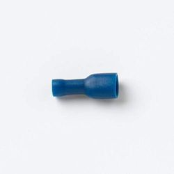 Merriway BH07513 - Connettori a crimpare per cavi elettrici, 15 A, 6,3 mm, maschio/femmina completamente isolato, colore: Blu
