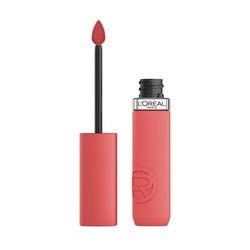 L'Oréal Paris Pintalabios Líquido, Color Intenso, Fórmula Mate de Larga Duración, con Ácido Hialurónico, Infaillible Matte Resistance, Tono Summer Fling