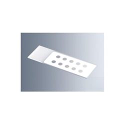 Marienfeld Kalknatronglas microscoop objectglaasjes met reactievelden en 90° geslepen randen, wit, 10 velden, 5 mm reactievelddiameter, 76 mm lengte, 26 mm breedte, 1 mm dikte, 200 stuks