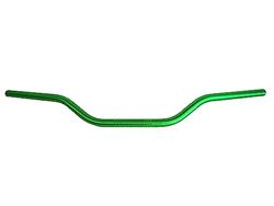 Guidon Accossato vert en aluminium pour Hyosung RT Karion de 2003 à 2006, diamètre 22 mm, hauteur moyenne