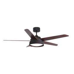 Eden pulse Bruine ventilator, 5 vleugels, wit, beuken, 25 W, 6 snelheden, 3 temperaturen, 40/55 x 132 x 132 cm