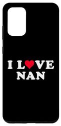 Carcasa para Galaxy S20+ I Love Nan Matching Girlfriend & Novio Nan Nombre