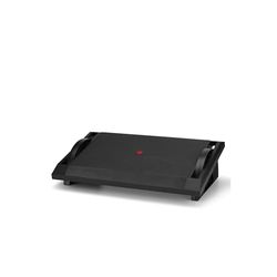 hjh OFFICE 830016 Apoyapiés de Oficina PODI I Reposapiés con función de balanceo, 3 alturas, Apoya pies ergonómico, Negro