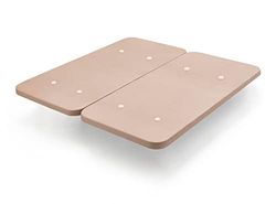 Cama express Base Tapizada Sin Patas con Tejido 3D Transpirable | Barras Transversales de Refuerzo | Ideal para Dormitorio y Habitación de tu Hogar | Color Beige | Medidas 180 x 190 cm
