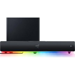 Razer Leviathan V2 - PC Gaming Soundbar with Subwoofer (Multi-driver PC Soundbar and Subwoofer, THX Spatial Audio, Bluetooth 5.2, RGB Chroma, Compact Form Factor) Black