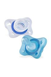 Chicco Physioforma Mini Soft Chupete De Silicona 2-6 Meses, 2 Piezas, Juego De Chupetes Para Recién Nacidos,Ayuda A La Respiración Fisiológica Y Favorece El Desarrollo De La Boca, Azul