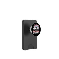 Tengo la mejor mamá del mundo Rainbow para niños y niñas PopSockets PopWallet para MagSafe