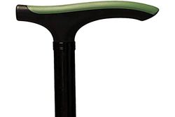 T-Handle Advance wandelstok van aluminium, uittrekbaar, opvouwbaar, groen