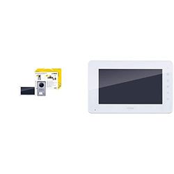 VIMAR K40955 Kit videocitofonico da parete con: videocitofono touch screen vivavoce Wi-Fi a colori LCD 7" & K40932 Monitor supplementare touch screen vivavoce a colori LCD 7in per kit videocitofonico