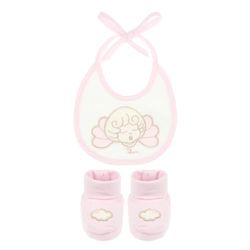 THUN Set slabbetjes en babyschoenen ze gemaakt van katoen