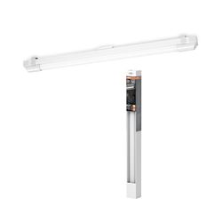 OSRAM réglette LED 60 cm, blanc chaud 3000 K, 1260 lumens, plafonnier ou applique murale, installation sans outil, lumière à économie d'énergie IP20, 12 W, blanc