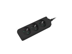LANBERG 1.5 m Black 3 x 230 V Lantern Extension PL. Cable from Full Copper