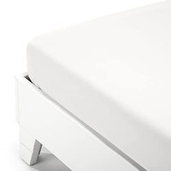 Caleffi 59048 Jersey nedre lakan för dubbelsäng, Vit