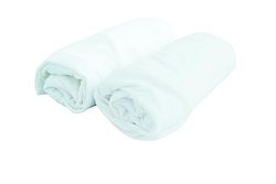 PMP Lot 2 Draps-Housses Jersey Blanc 70X140 cm