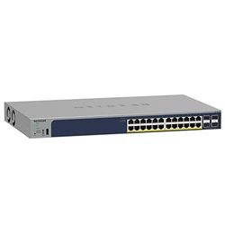 NETGEAR 28-Port PoE Gigabit Ethernet Smart Switch (GS728TPP) - Managed, Optional Insight Cloud Management, 24 x PoE+ @ 380W, 4 x 1G SFP, Desktop or Rackmount and Limited Lifetime Protection