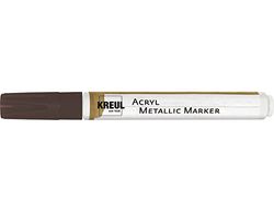 Kreul 46263 - Acryl Metallic Marker Medium, avec pointe ogive env. 2-4 mm, cuivre, peinture acrylique permanente avec effet métallique, pour des accents filigranes