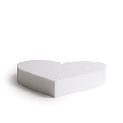 Decora POLYSTYRENE Heart CORAZÓN DE POLIESTRIENO 50X5H CM, poliestireno, Hueso, 50 x H 5 cm