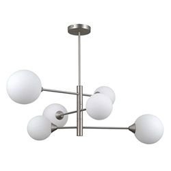 Italux Evora Moderna lampada da soffitto semi-incasso a 6 luci multi braccio, G9