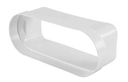 Sistema a canale piatto 150 OptimAIRo di transizione da sistema Bora a canale piatto, bianco, 222 x 89 mm