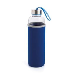 Quid Botella Transporte Vidrio Con Funda Neop 0,60l Poliester No Apto Microondas Facil De Limpiar