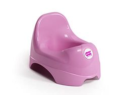 OKBABY Relax - Orinal Para Bebé Con Asiento Ergonómico Y Respaldo Alto, Fucsia