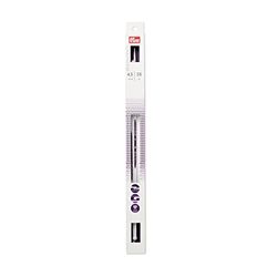 Prym Ergonomics Lot de 2 aiguilles à tricoter à pointe unique de 35,6 cm, 4,5 mm, Blanc