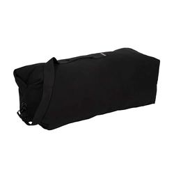 Stansport Deluxe Duffelväska i kanvas med öppning upptill – svart (1221), 91 x 25 x 25 cm