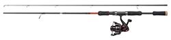 Abu Garcia Cardinal X Spinning Combo, Fishing Rod and Reel Combo, Spinning Combos, Spin and Lure Fishing Setup for Predator Fishing,Pike/Perch/Zander, Unisex, Black/Red, 2.13m | 10-30g