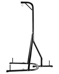 VEVOR Soporte para Saco de Boxeo con Marco de Acero Soporta hasta 65 kg Soporte para Saco de Arena Independiente con Base con Peso Equipo de Entrenamiento para Gimnasio en Casa, 143x126x208 cm