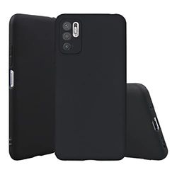 Hoes compatibel met Xiaomi Redmi Note 10 5G, ultradun TPU zacht frame, hoes, camerabescherming en schermbescherming, anti-vingerafdruk, volledige bescherming, stootvast, zachte telefoonhoes, zwart