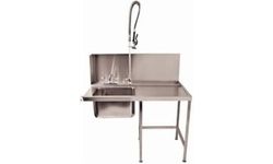 Classeq GD926 Pass Through Washer Inlet Table, 1100 mm Sink Splash