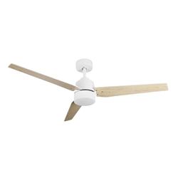 Brightium DC Captus ventilator 22 W in elegant wit met 3 vleugels, dimbaar (132d), 2180 lm en kleuropties 3000 K, 4000 K en 6000 K. Inclusief afstandsbediening, timer en geheugen.