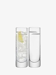 LSA International Verso Champagne Saucer 300ml Clear/Cut x 2