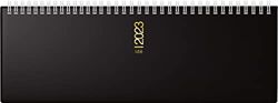rido/idé Calendario semanal Modelo AC Semanal Paisaje Cita 2023 Tamaño de la hoja: 30,7 x 10,5 cm, Negro