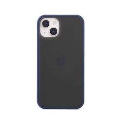 aiino italian ideas Foggy Case för iPhone 13, Cover med Halvtransparent Retro och matt finish för iPhone 13, Färgglada stötsäker TPU Bumper med kontrasterande färger, Blå