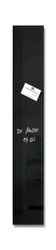 SIGEL GL100 Lavagna magnetica in vetro premium, superficie lucida, 12 x 78 cm, montaggio facile, nero, Artverum