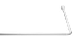 Ridder 595010-350 Tringle de douche universelle Blanc ø25mm