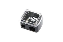 Glam'Up Paris – Tamaño de rayo cosmético con depósito – Doble punta – Tamaño de cable de doble agujero para lápices Jumbo y estándar, doble Sharpener – Accesorio indispensable
