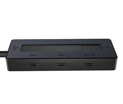 HP Hub Multiporta USB-C 4K, Compatibili per i Dispositivi che supportano una Porta USB-C, Nero