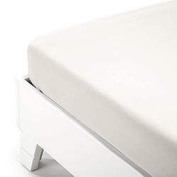 Caleffi Jersey hoeslaken, jersey, crème, dubbel bed, 59030, Caleffi
