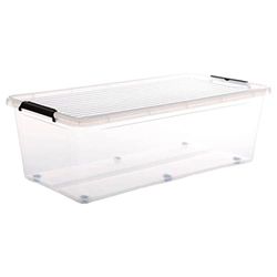 5five - caja de plástico transparente clip n box 55l