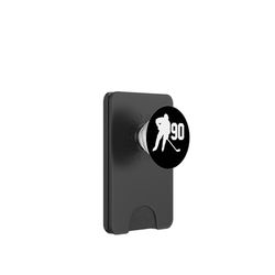 Número 90 90 Portero Hockey Adelante Mamá Papá Deportes PopSockets PopWallet para MagSafe