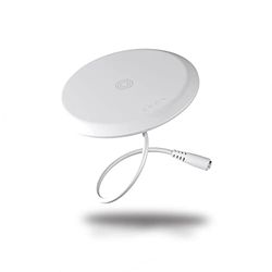 Zens Built-In Wireless Charger, 15W Wireless Charger per iPhone/AirPods/Android e Dispositivi Compatibili Qi, Adattatore da 20 W Incluso (EU/UK/US) Con Cavo da 2 m Integrato, Bianco